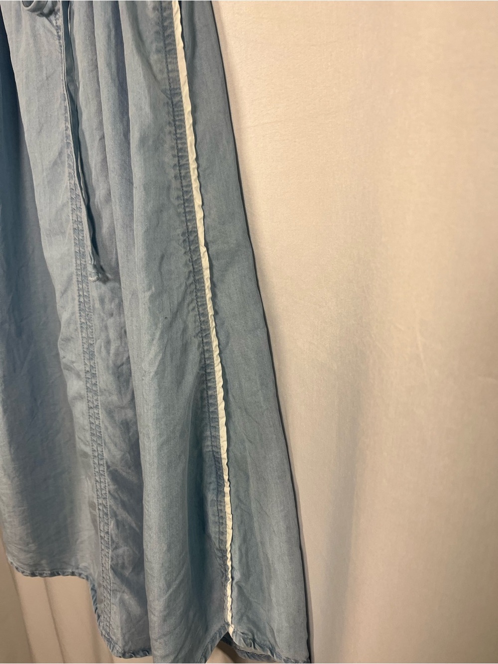 Bella Dahl light chambray wash summer mini dress sz xs - Picture 8 of 8
